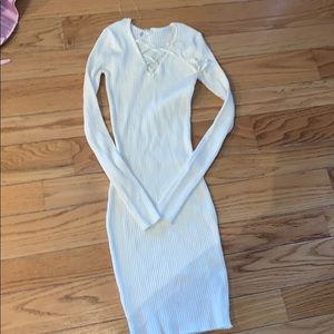 Long sleeve knit dress